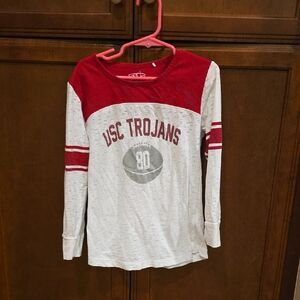 USC Trojans Kids Long Sleeve Shirt - Red and White